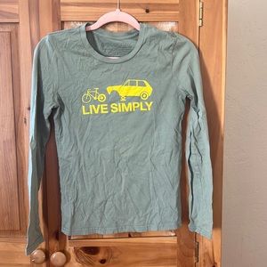 Patagonia “Live Simply” Long Sleeve Tee